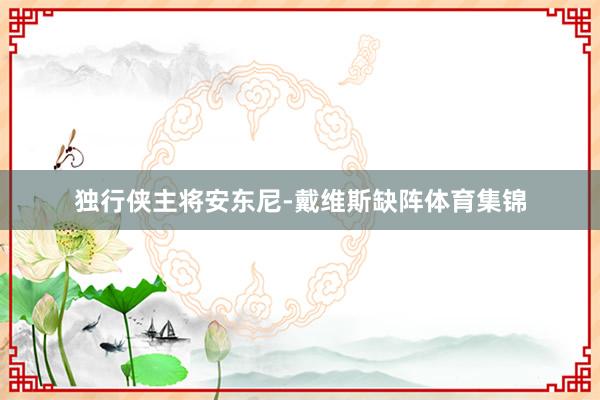 独行侠主将安东尼-戴维斯缺阵体育集锦