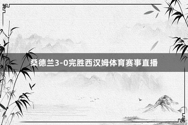 桑德兰3-0完胜西汉姆体育赛事直播