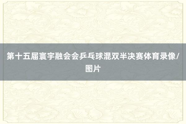 第十五届寰宇融会会乒乓球混双半决赛体育录像/图片