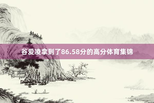 谷爱凌拿到了86.58分的高分体育集锦
